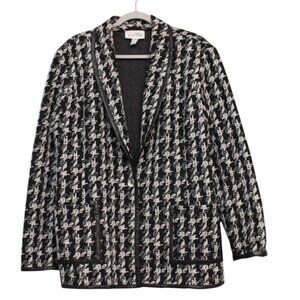 Joseph Ribkoff Jacket Cardigan Sweater Size 22 Artsy Business Casual Career City